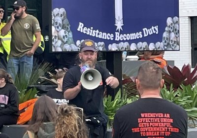 CFMEU members protest High Court decision