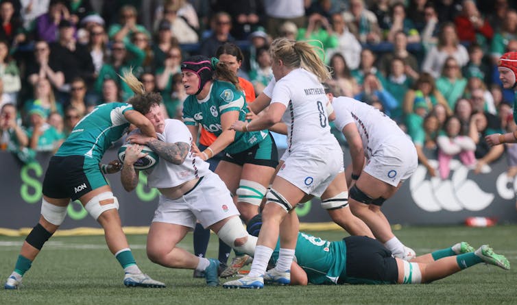 Rugby headgear can’t prevent concussion – but new materials could soften the blows over a career