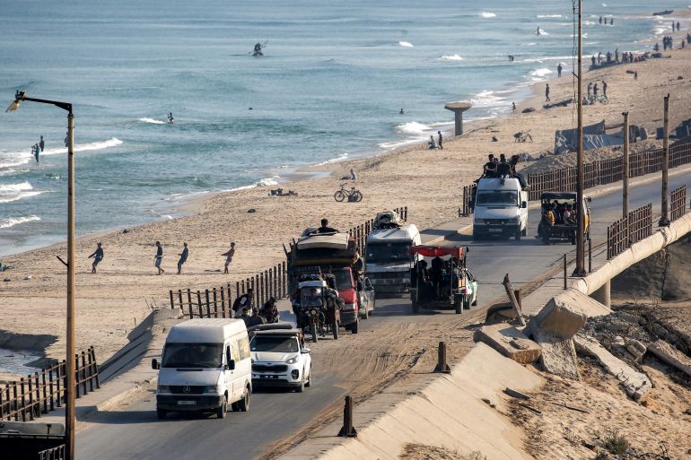 ‘We are on the streets’: Palestinians flee Israel’s assault on Gaza City