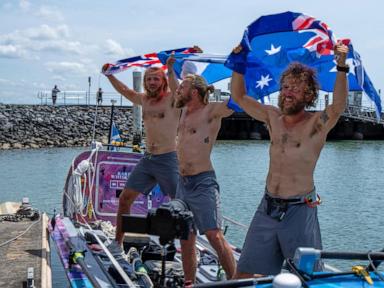 3 Scottish brothers set world record for fastest Pacific row