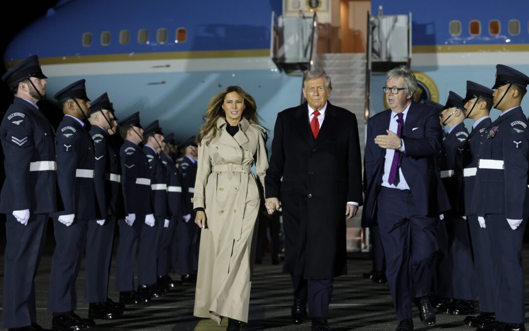 US President Donald Trump arrives in UK for second state visit