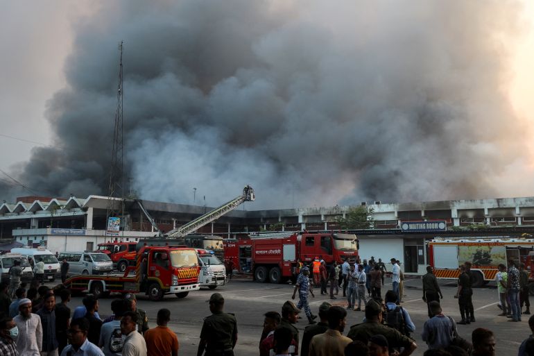 Bangladesh garment exporters fear $1bn losses after huge airport fire