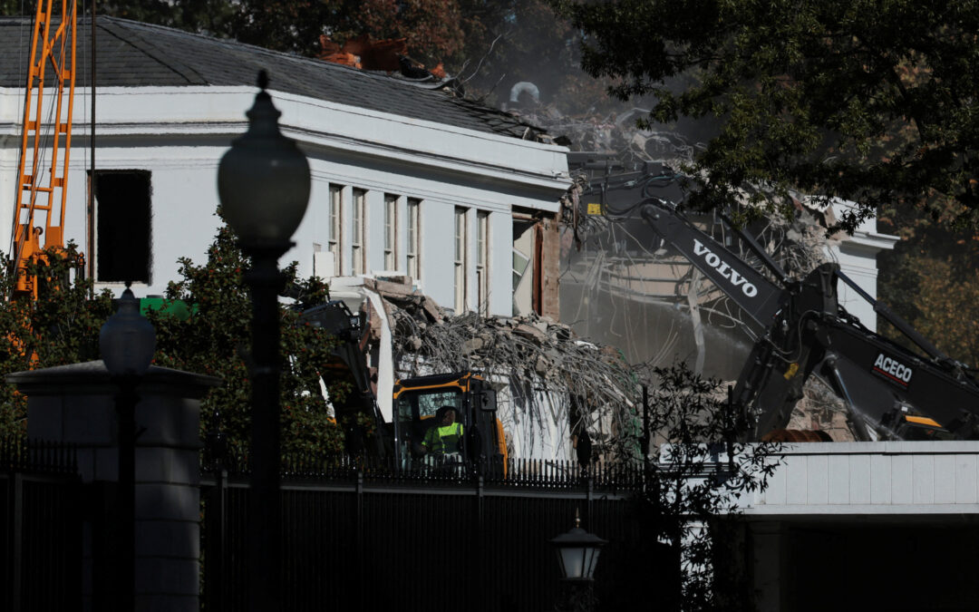 Why is Trump tearing down parts of the White House?