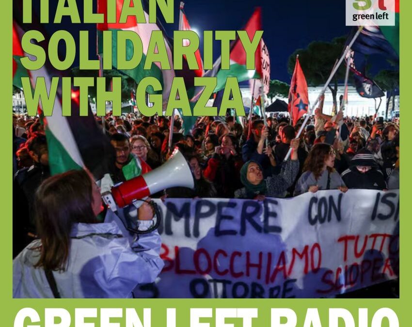 Green Left Radio: Italian union solidarity with Gaza