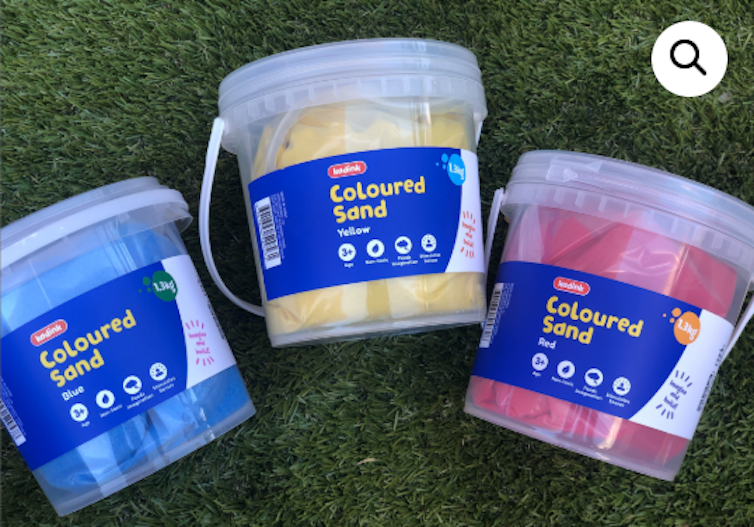 A cancer specialist explains why parents should not be too worried about coloured sand recalls