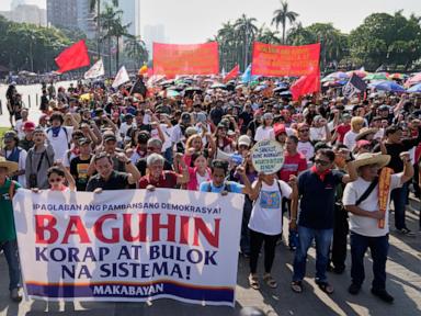 Thousands in Philippines protest corruption, demand return of stolen project funds