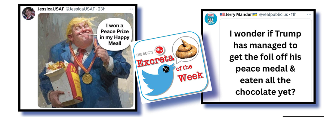 Trump’s prize for being a peace of shit!