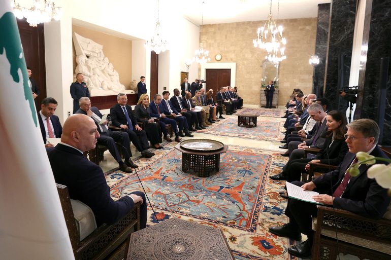 UNSC delegation meets Lebanon’s Aoun, tours south amid Israeli escalation