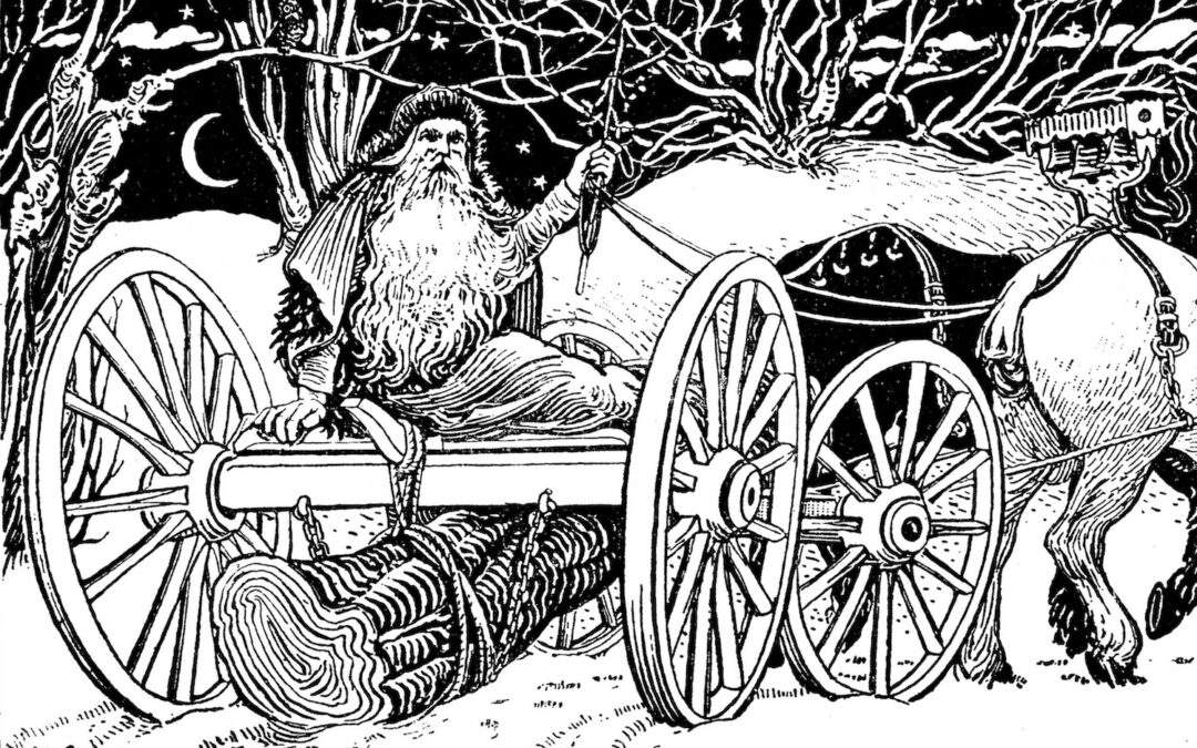 The ancient tradition of burning a Yule Log