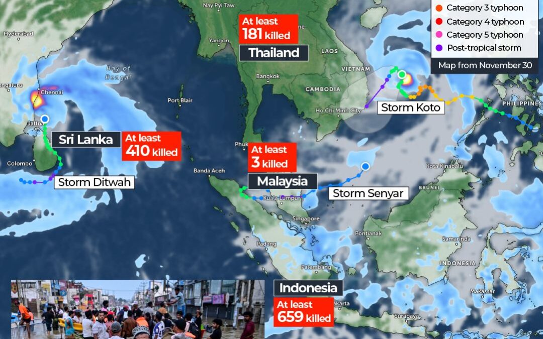 At least 1,250 people dead: What caused the devastating Asia floods?
