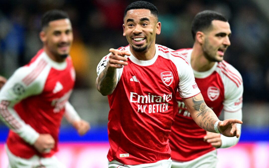 Jesus brace helps Arsenal down Inter to seal Champions League qualification