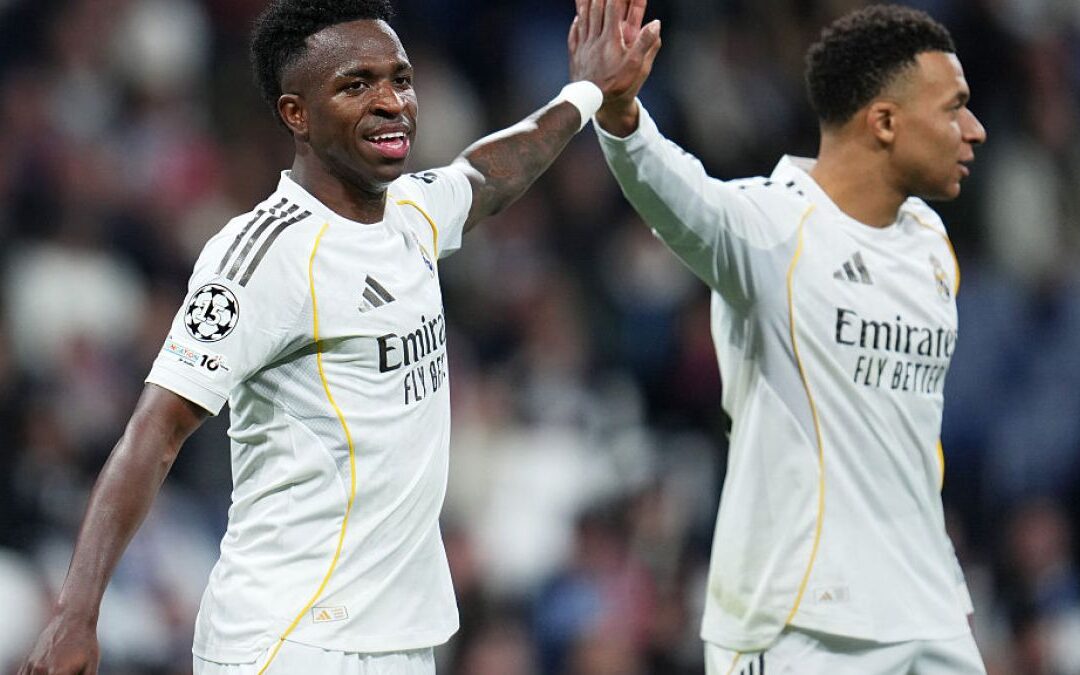 Vinicius defies boos with star turn in Real Madrid’s 6-1 UCL rout of Monaco