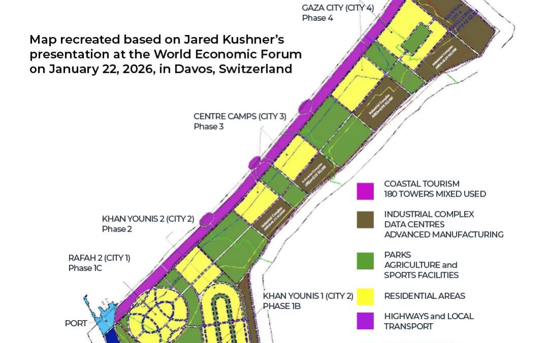 Map shows what would happen to Gaza under the US ‘master plan’