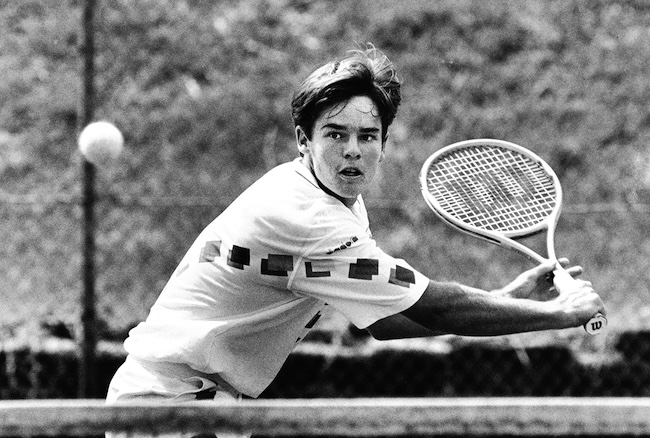 Australia Open legend Todd Woodbridge has his eye on the ball