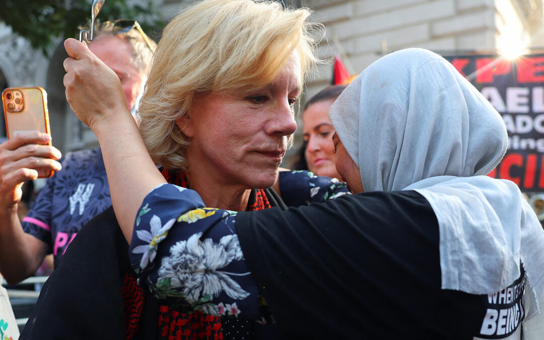 UK actor Juliet Stevenson campaigns for mothers in Gaza