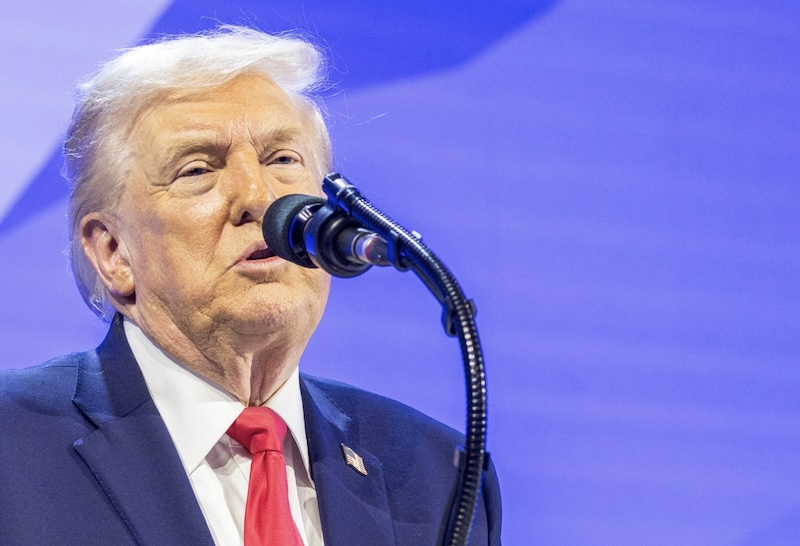 Davos Donald. America’s mighty economic power has feet of clay