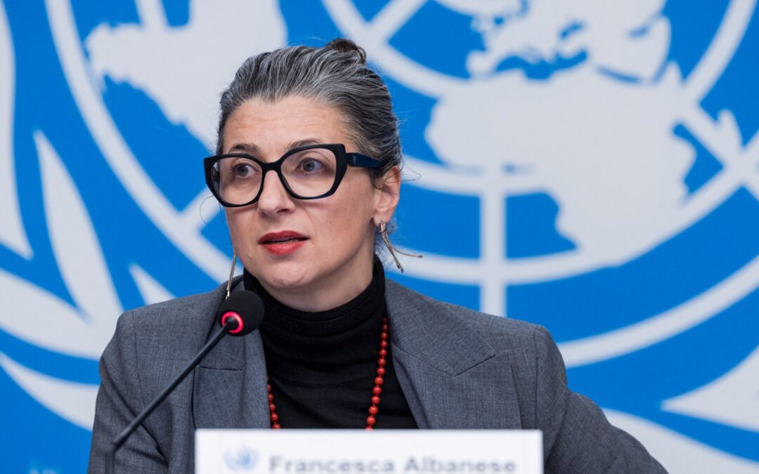 Family of UN rapporteur Albanese sues Trump administration over sanctions