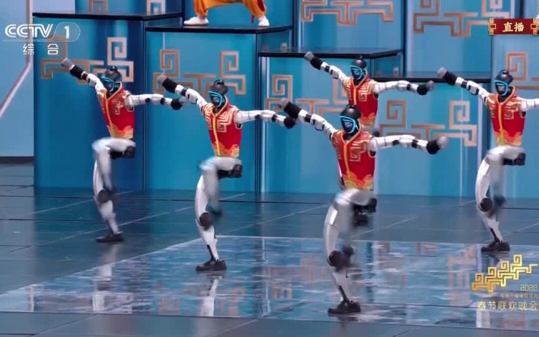 Humanoid robots perform advanced martial arts at Chinese New Year gala