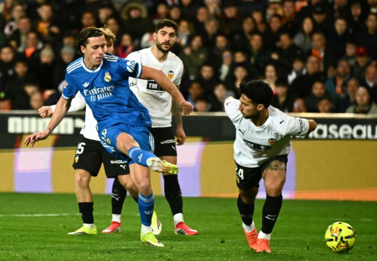 Mbappe, Real Madrid defeat Valencia; narrow gap to Barcelona on ladder