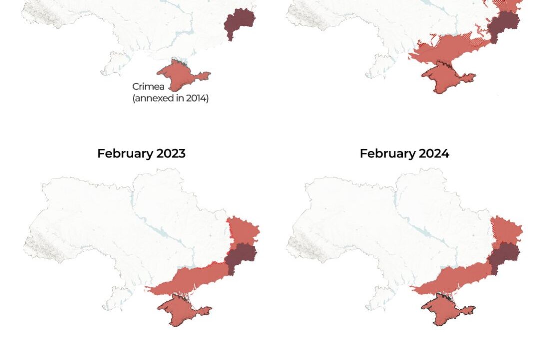 Mapping Russian attacks and territorial gains across Ukraine