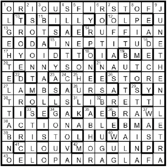 2738: First-rate third-rate – solution