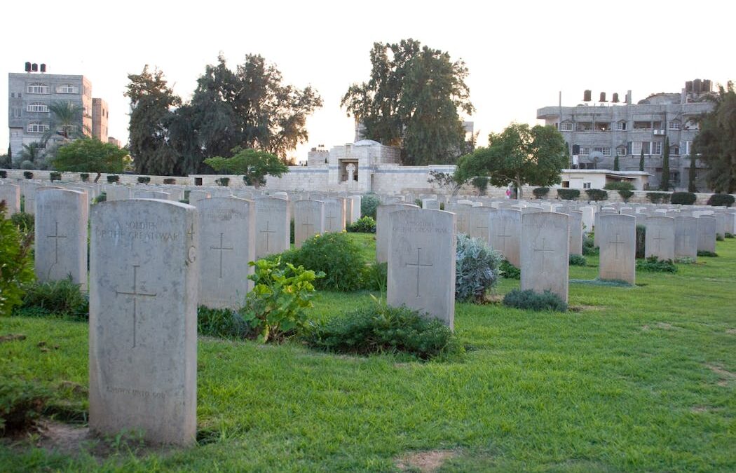 The damaged Gaza War Cemetery highlights ongoing risk to soldier graves in conflict zones