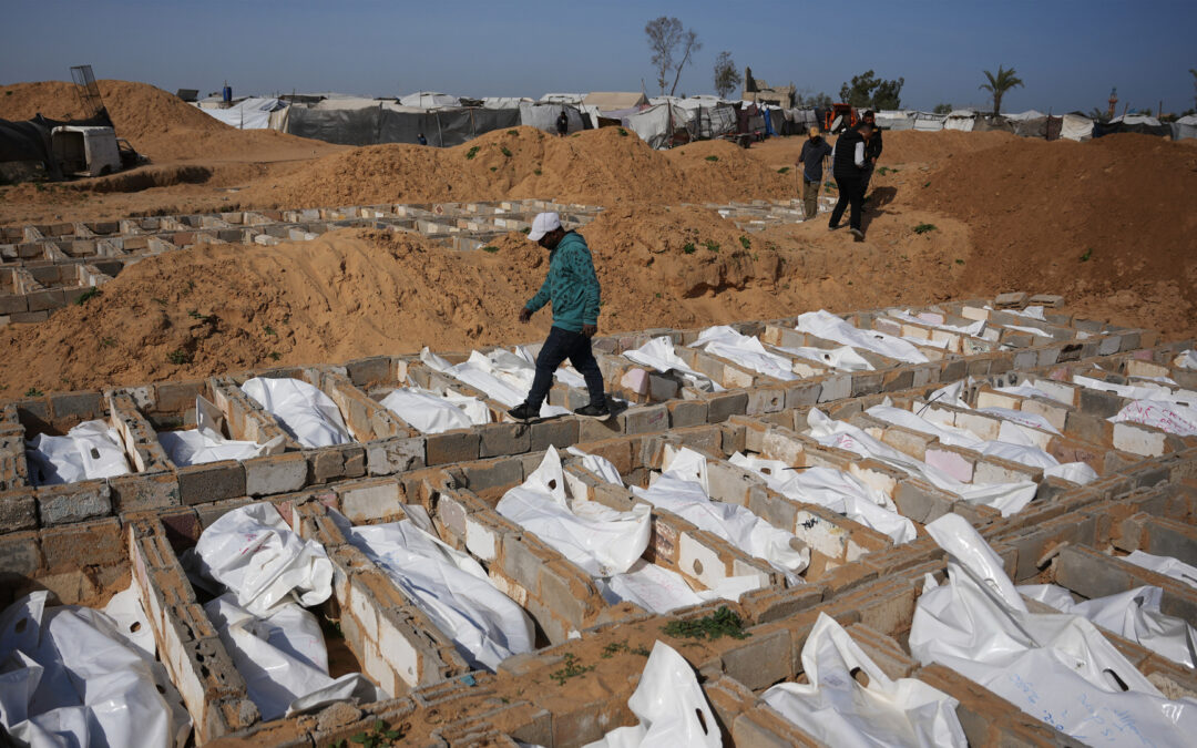 Mass burial for dozens of Palestinians who couldn’t be identified