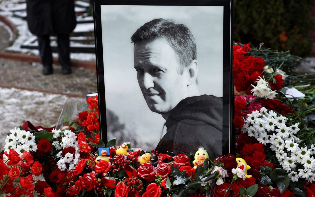 Supporters mourn Alexey Navalny two years after his death