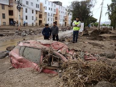 Father, son killed by mudslide in Peru as floods affect thousands of homes