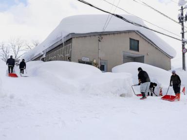 Northern Japan hit by deadly snowfall, as warnings issued on more heavy snow