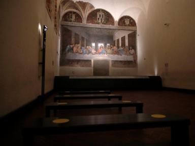 Tourists stopped from seeing The Last Supper, while Olympic VIPs including Vance visit