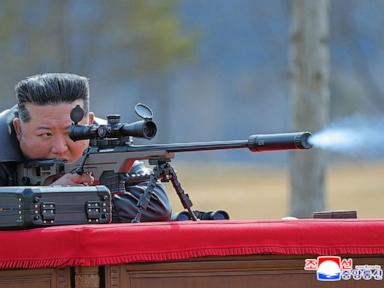 North Korea’s Kim gifts rifles to officials and his daughter takes aim after party congress