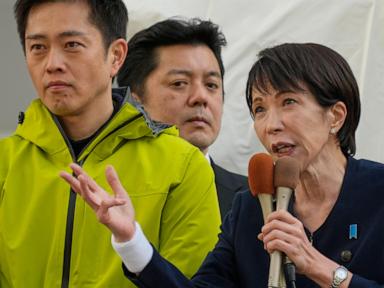 Japan’s first female prime minister counts on popularity to help party win election