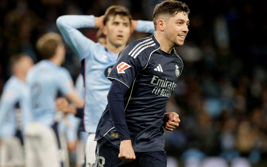 Real Madrid beat Celta Vigo to close on Barcelona with Valverde late goal