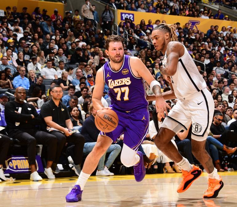 Doncic faces one-game ban after technical foul in Lakers win against Nets