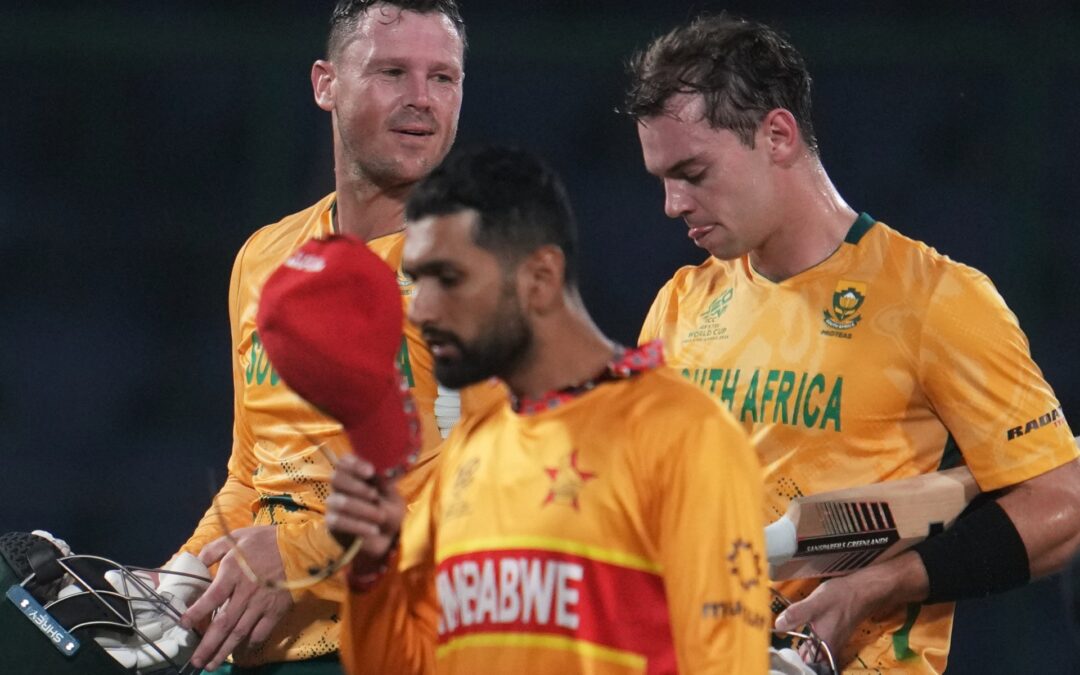 T20 World Cup: South Africa beat Zimbabwe, set up New Zealand semifinal