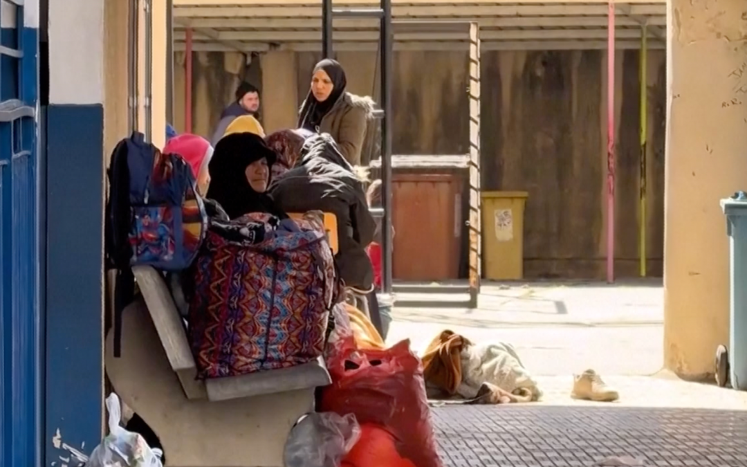 School turned into shelter for families displaced in southern Lebanon
