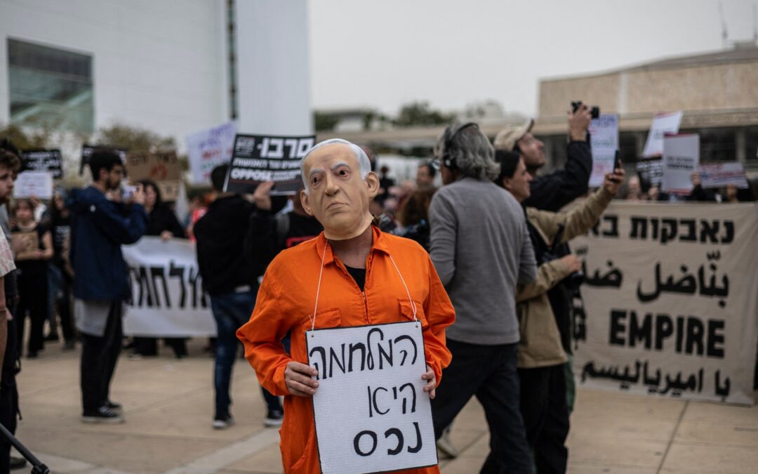 Anti-war protest held in Tel Aviv, criticising Israel’s attacks on Iran