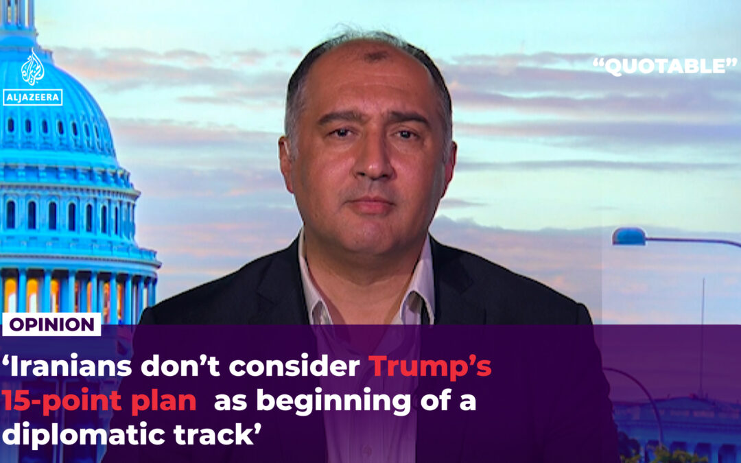 ‘Iranians don’t consider Trump’s 15-point plan as beginning of diplomacy’