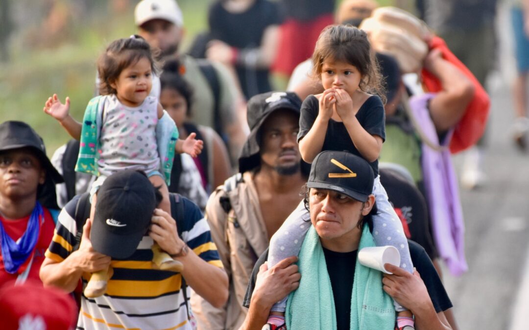 Migrants march in southern Mexico to denounce immigration restrictions