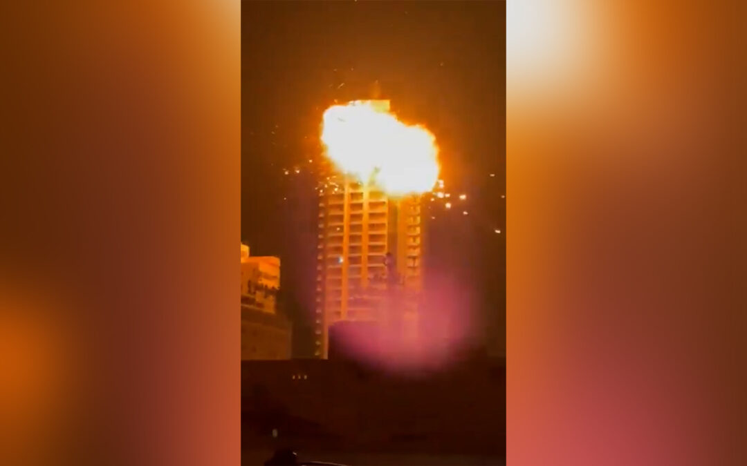 Suspected Iranian drone hits Bahrain high-rise building