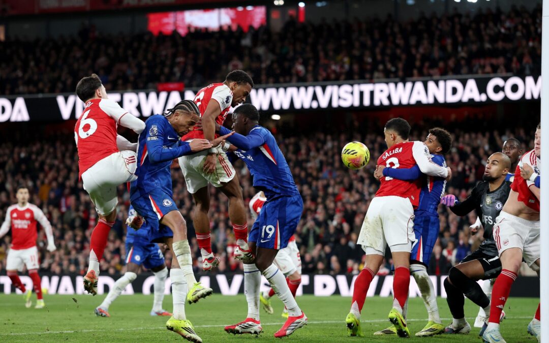 Arsenal restore five point lead at top of table with 2-1 win over Chelsea