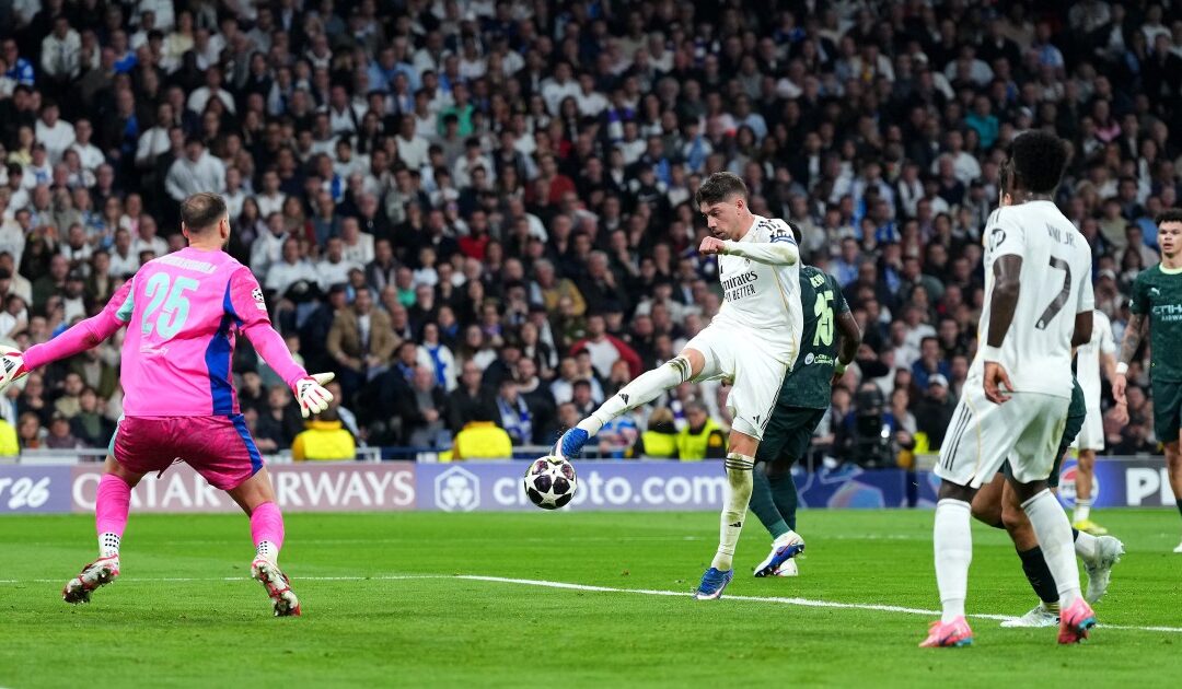 Valverde hat-trick gives Real Madrid 3-0 Champions League win over Man City