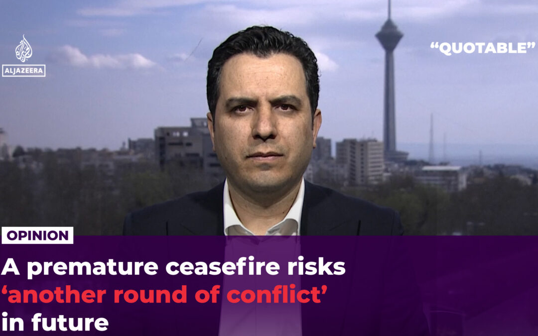 A premature ceasefire risks ‘another round of conflict’ in future