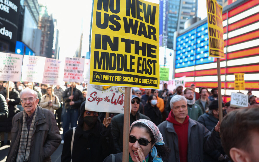 New Yorkers protest US strikes on Iran