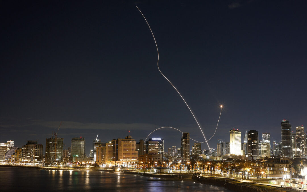 Iranian missiles light up skies over Israel, occupied West Bank