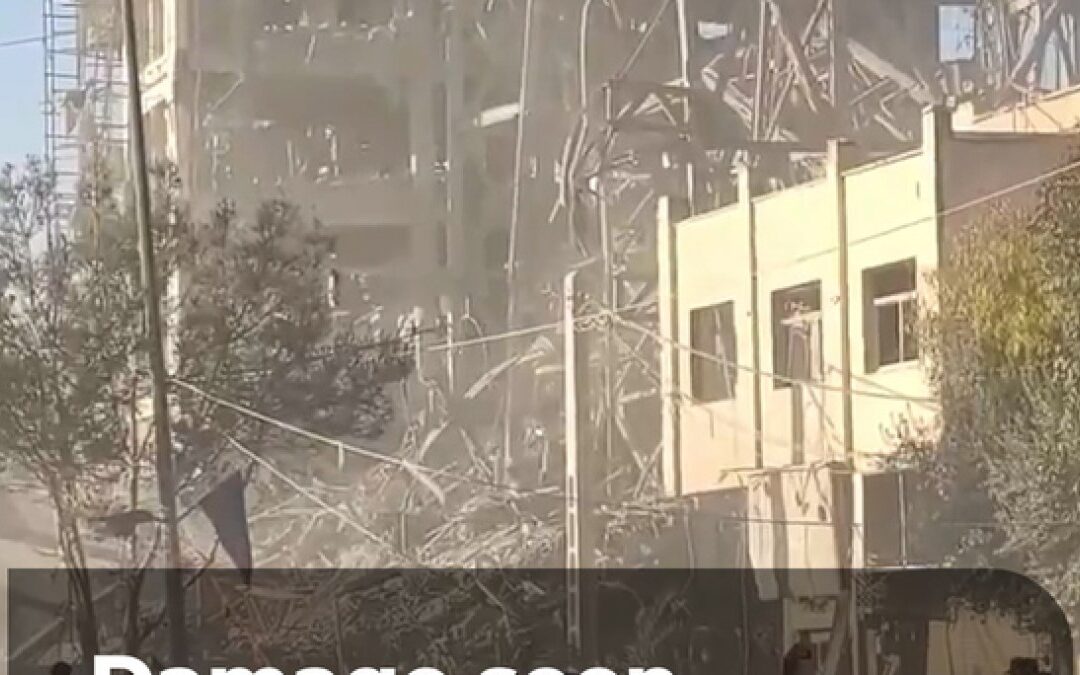 Destruction seen after attack on Iran’s Assembly of Experts building