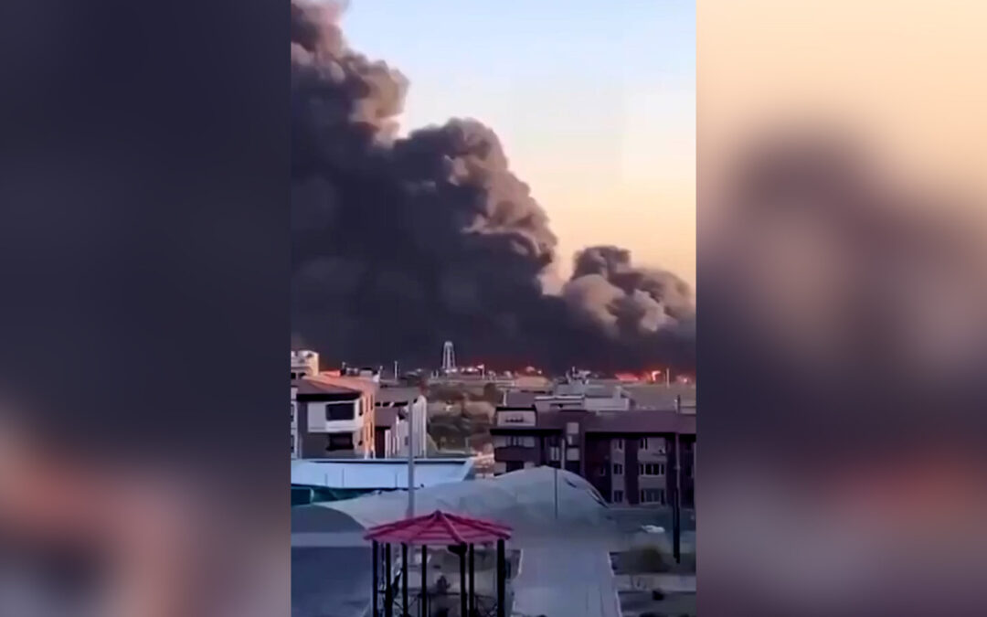 Huge column of smoke seen over western Tehran