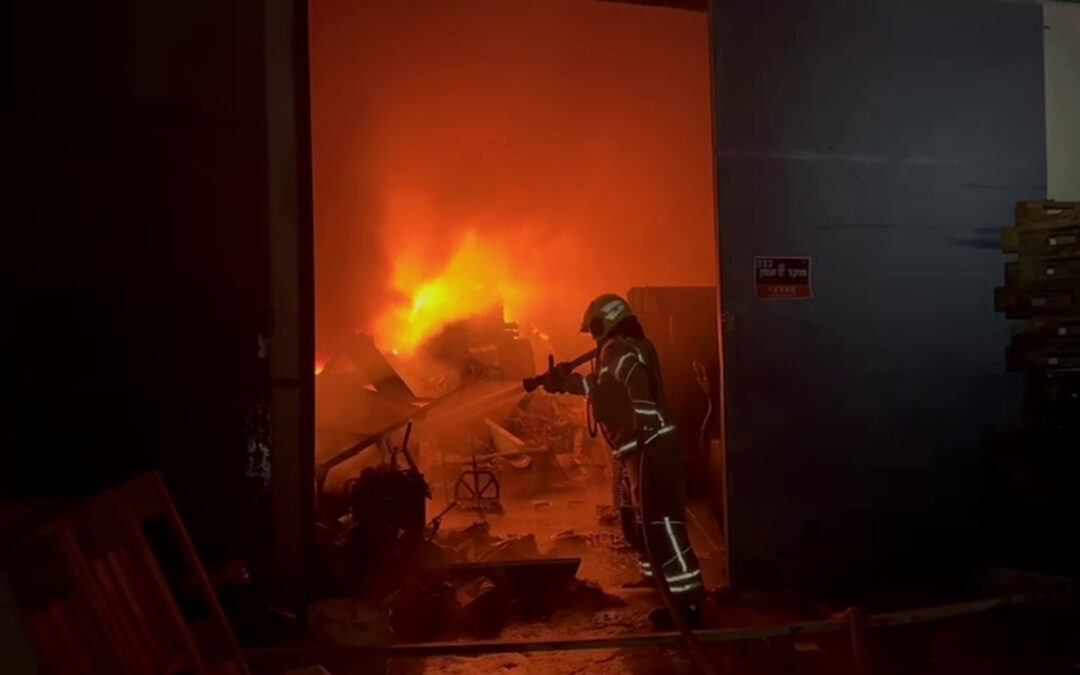 Suspected Iranian missile debris ignites fires in central Israel