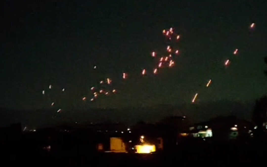 Anti-aircraft fire seen in eastern Lebanon amid Israeli incursion